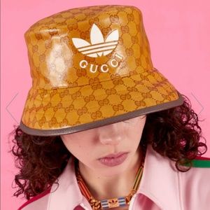 BRAND NEW NEVER WORN GUCCI X ADIDAS BUCKET HAT. WITH TAGS ATTACHED AND BOX